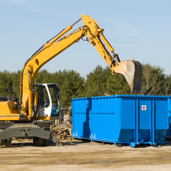 what size residential dumpster rentals are available in Frankfort Ohio